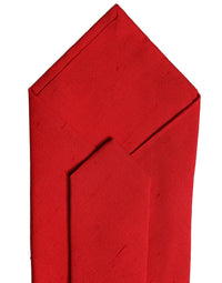 Dolce & Gabbana Dolce & Gabbana Red Solid Silk Cotton Adjustable Women NeckWomen's Women's Tie