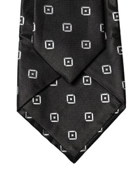 Dolce & Gabbana Dolce & Gabbana Black White Geometric Silk Adjustable Women NeckWomen's Women's Tie