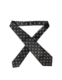 Dolce & Gabbana Dolce & Gabbana Black White Geometric Silk Adjustable Women NeckWomen's Women's Tie