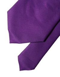 Dolce & Gabbana Dolce & Gabbana Purple Polyester Satin Adjustable Women Women'sd NeckWomen's Women's Tie
