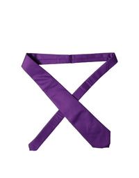 Dolce & Gabbana Dolce & Gabbana Purple Polyester Satin Adjustable Women Women'sd NeckWomen's Women's Tie