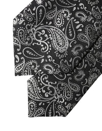 Dolce & Gabbana Dolce & Gabbana Black White Paisley Silk Adjustable Women NeckWomen's Women's Tie