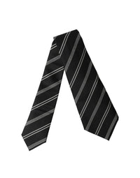 Dolce & Gabbana Dolce & Gabbana Black White Stripes Silk Adjustable Women NeckWomen's Women's Tie