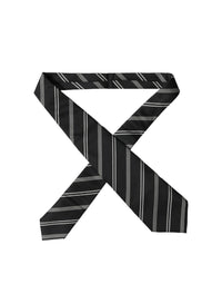 Dolce & Gabbana Dolce & Gabbana Black White Stripes Silk Adjustable Women NeckWomen's Women's Tie