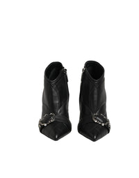 Dolce & Gabbana Black Devotion Quilted Buckled Boots Women's Shoes