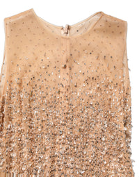 Dolce & Gabbana Brown Crystal Embellished Mermaid Gown Women's Dress