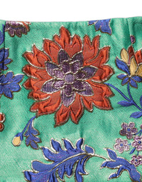 Dolce & Gabbana Green Floral Jacquard High Waist Mini Women's Skirt