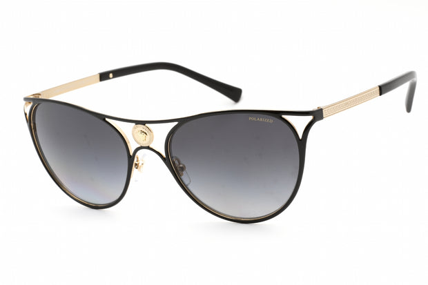 Versace Gold and Black Gradient Sunglasses by