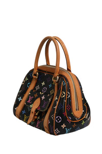 Louis Vuitton Black Monogram Multicolor Canvas Priscilla Women's Handbag (Authentic Pre-Loved)