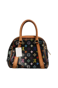 Louis Vuitton Black Monogram Multicolor Canvas Priscilla Women's Handbag (Authentic Pre-Loved)