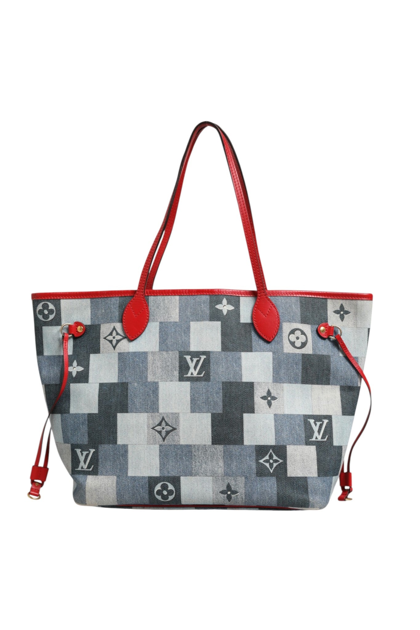 Louis Vuitton Neverfull Patchwork Monogram Denim Tote Women's Bag (Authentic Pre-Loved)
