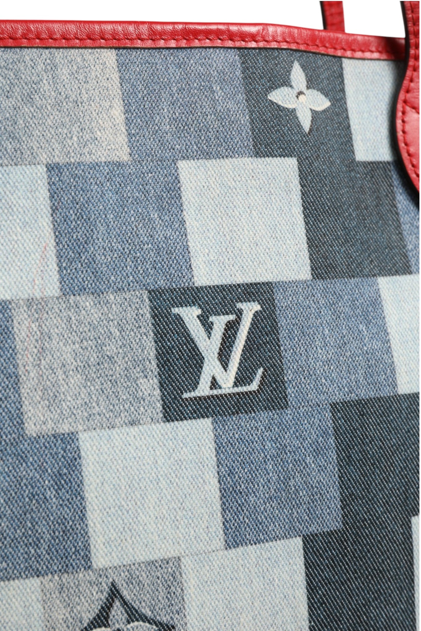Louis Vuitton Neverfull Patchwork Monogram Denim Tote Women's Bag (Authentic Pre-Loved)