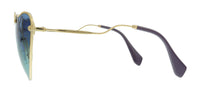 Miu Miu Gold Square 0MU 55RS 7OE5R2 Sunglasses