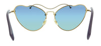 Miu Miu Gold Square 0MU 55RS 7OE5R2 Sunglasses