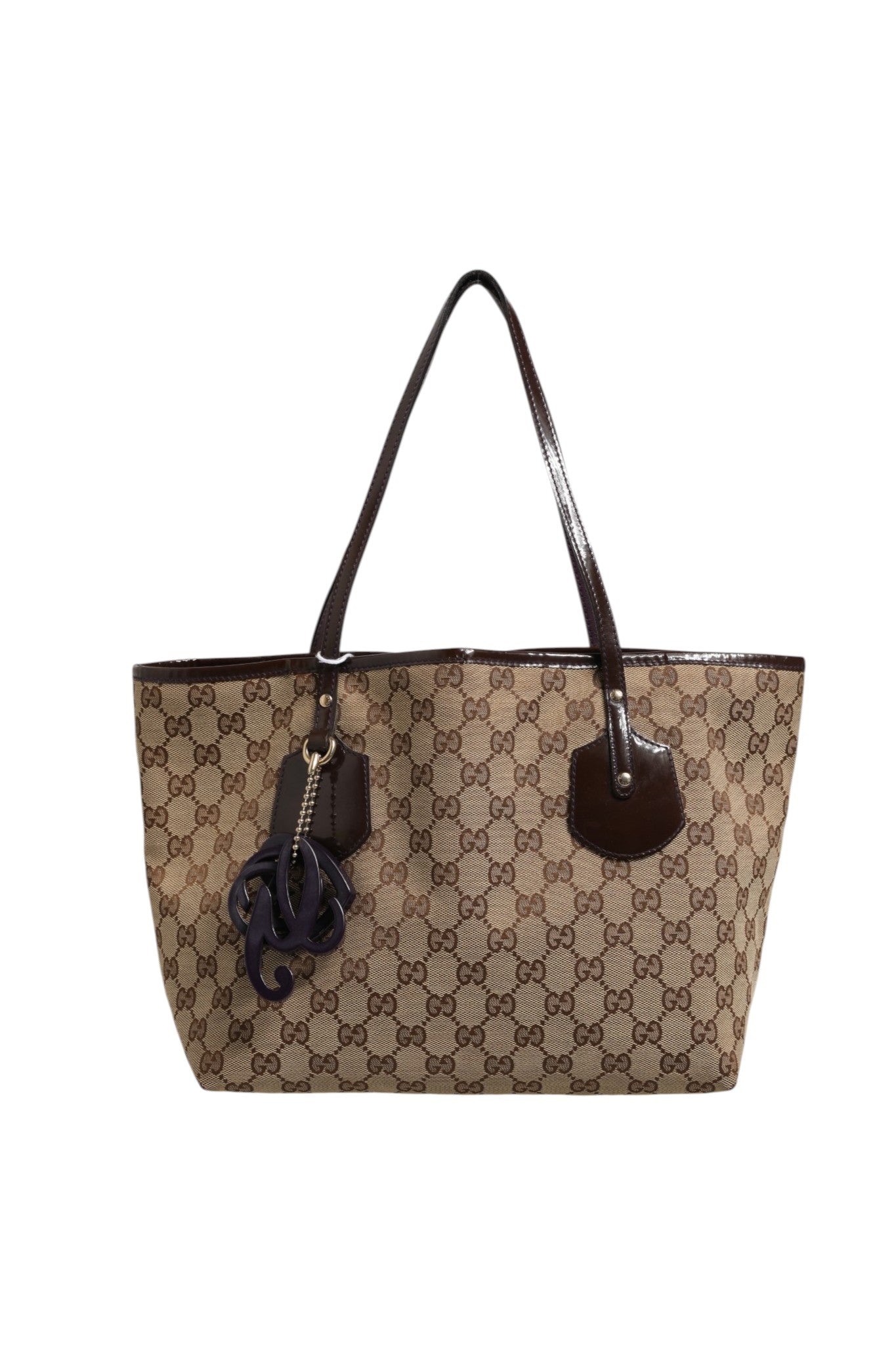 Gucci Beige Canvas Medium Jolie Charm Tote Women's Bag (Authentic Pre-Loved)