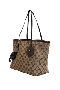 Gucci Beige Canvas Medium Jolie Charm Tote Women's Bag (Authentic Pre-Loved)