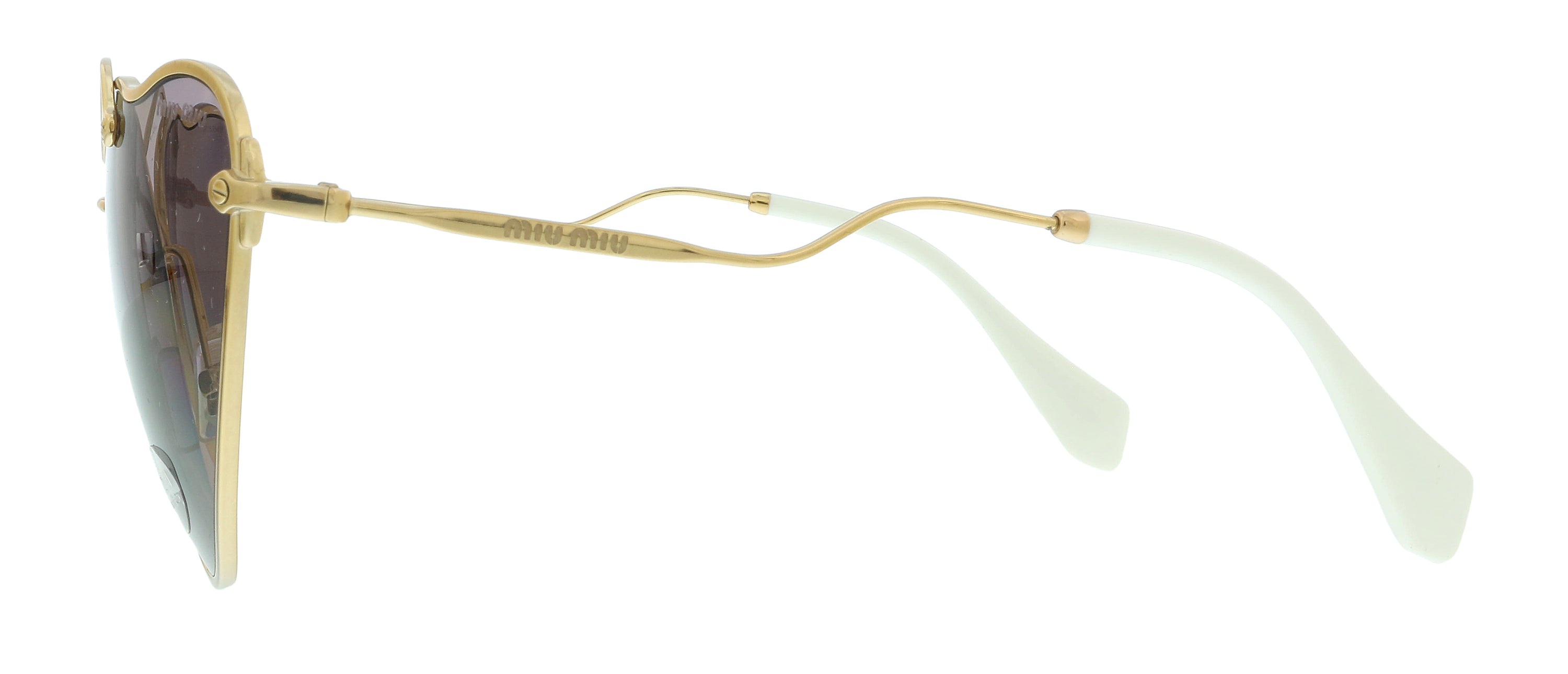Miu Miu Antique Gold Square 0MU 55RS 7OE6X1 Sunglasses