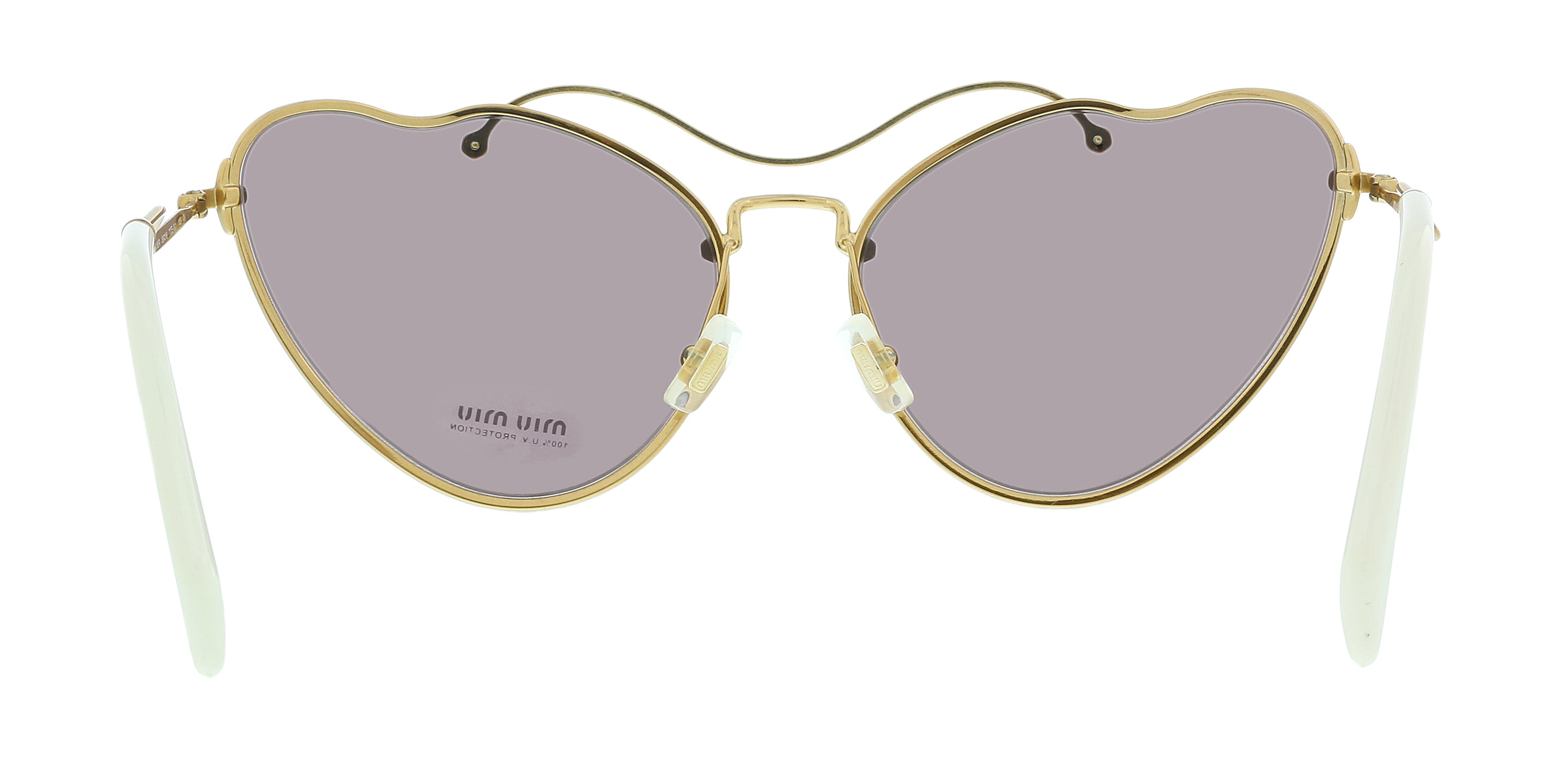 Miu Miu Antique Gold Square 0MU 55RS 7OE6X1 Sunglasses