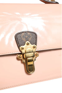Louis Vuitton Pink Vernis and Monogram Canvas Cherrywood BB Shoulder Women's Bag (Authentic Pre-Loved)