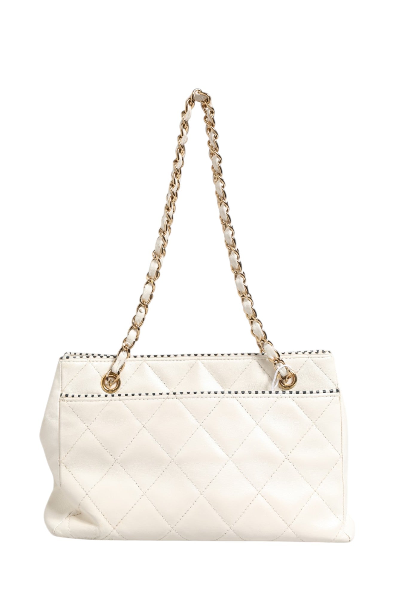 Chanel Shiny Calfskin Quilted Mini 22 White Women's 1792563 (Authentic Pre-Loved)
