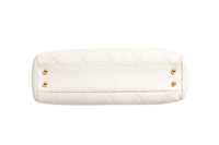 Chanel Shiny Calfskin Quilted Mini 22 White Women's 1792563 (Authentic Pre-Loved)