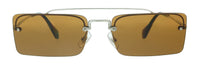 Miu Miu Grey Round 0MU 06SS C8O1A0 Sunglasses
