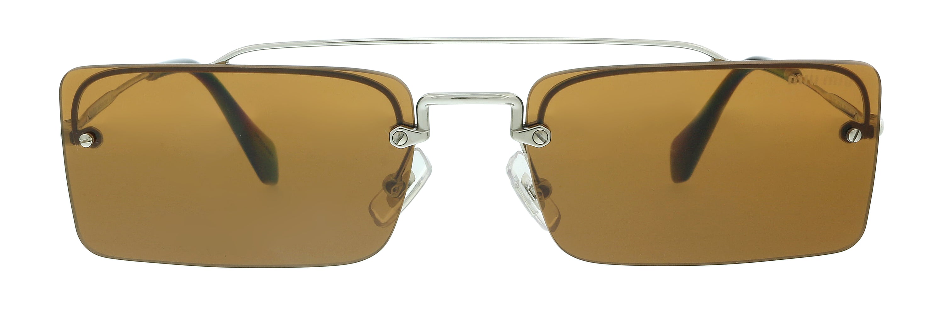Miu Miu Grey Round 0MU 06SS C8O1A0 Sunglasses