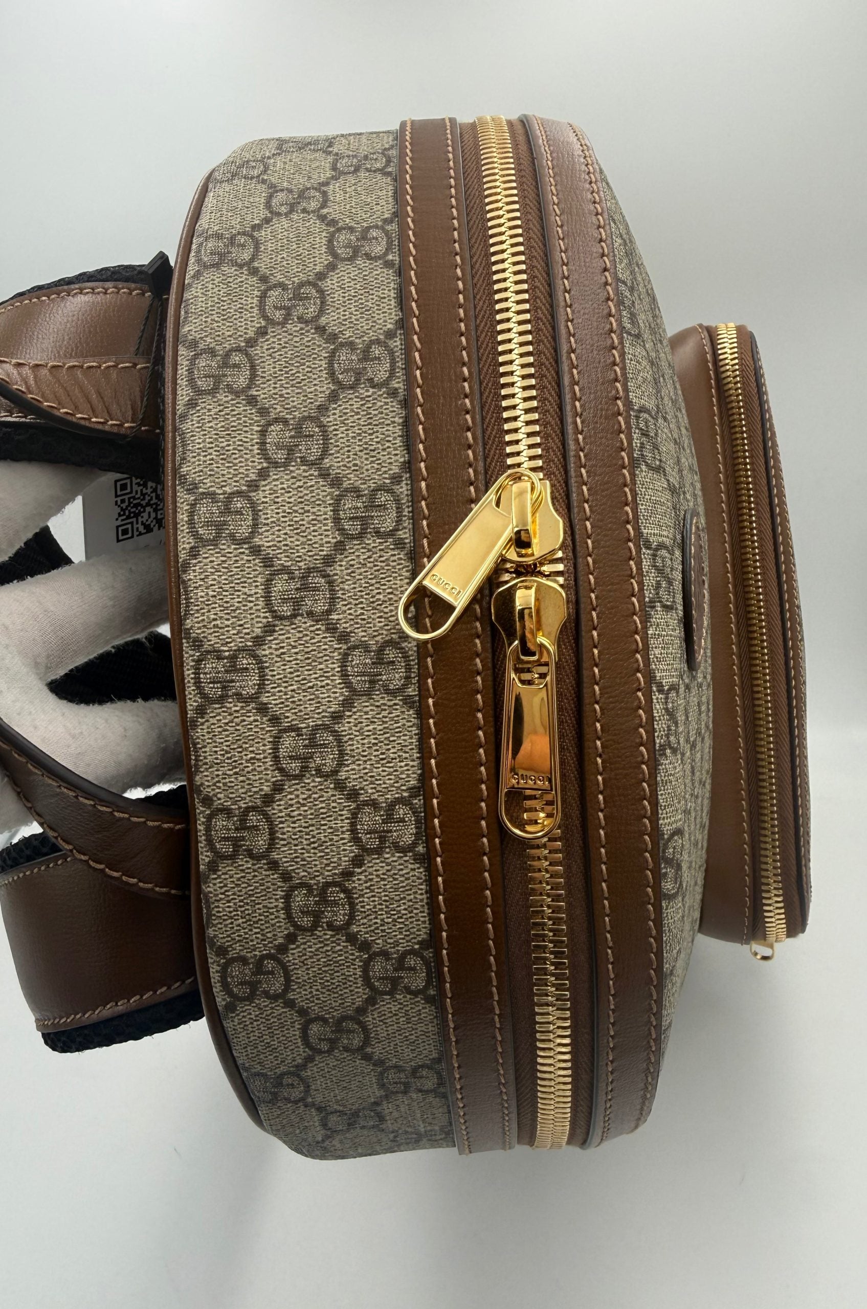 Gucci GUCCI GG Supreme and Leather Backpack (Authentic Pre-Loved)