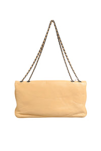 Chanel Beige Lambskin Giant Reissue Mademoiselle Lock Flap Women's Bag (Authentic Pre-Loved)