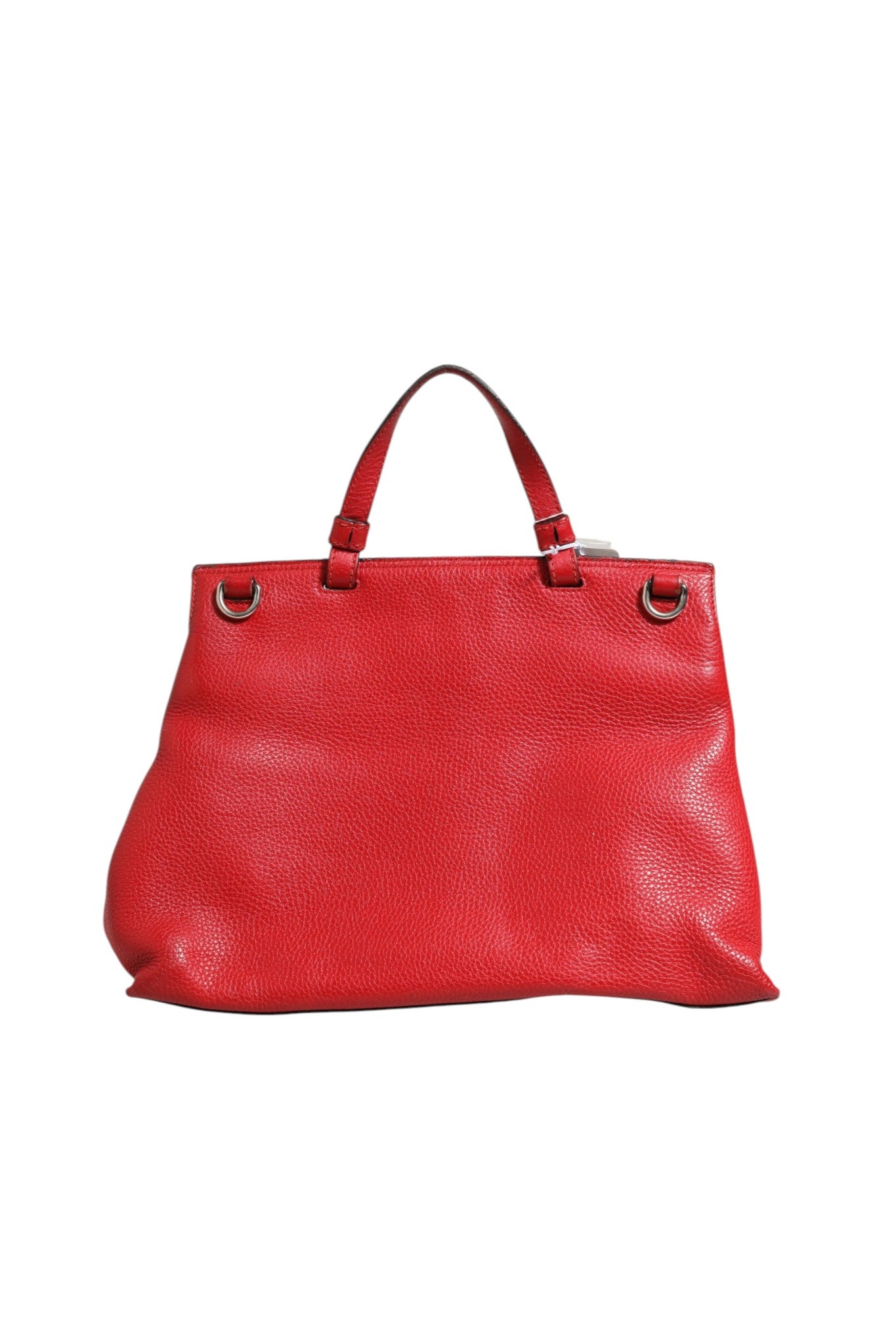 Gucci Red Leather Bamboo Daily Tote Crossbody Women's Bag (Authentic Pre-Loved)