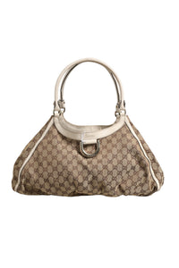 Gucci Canvas Abbey D Ring Shoulder Women's Bag (Authentic Pre-Loved)