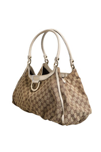 Gucci Canvas Abbey D Ring Shoulder Women's Bag (Authentic Pre-Loved)
