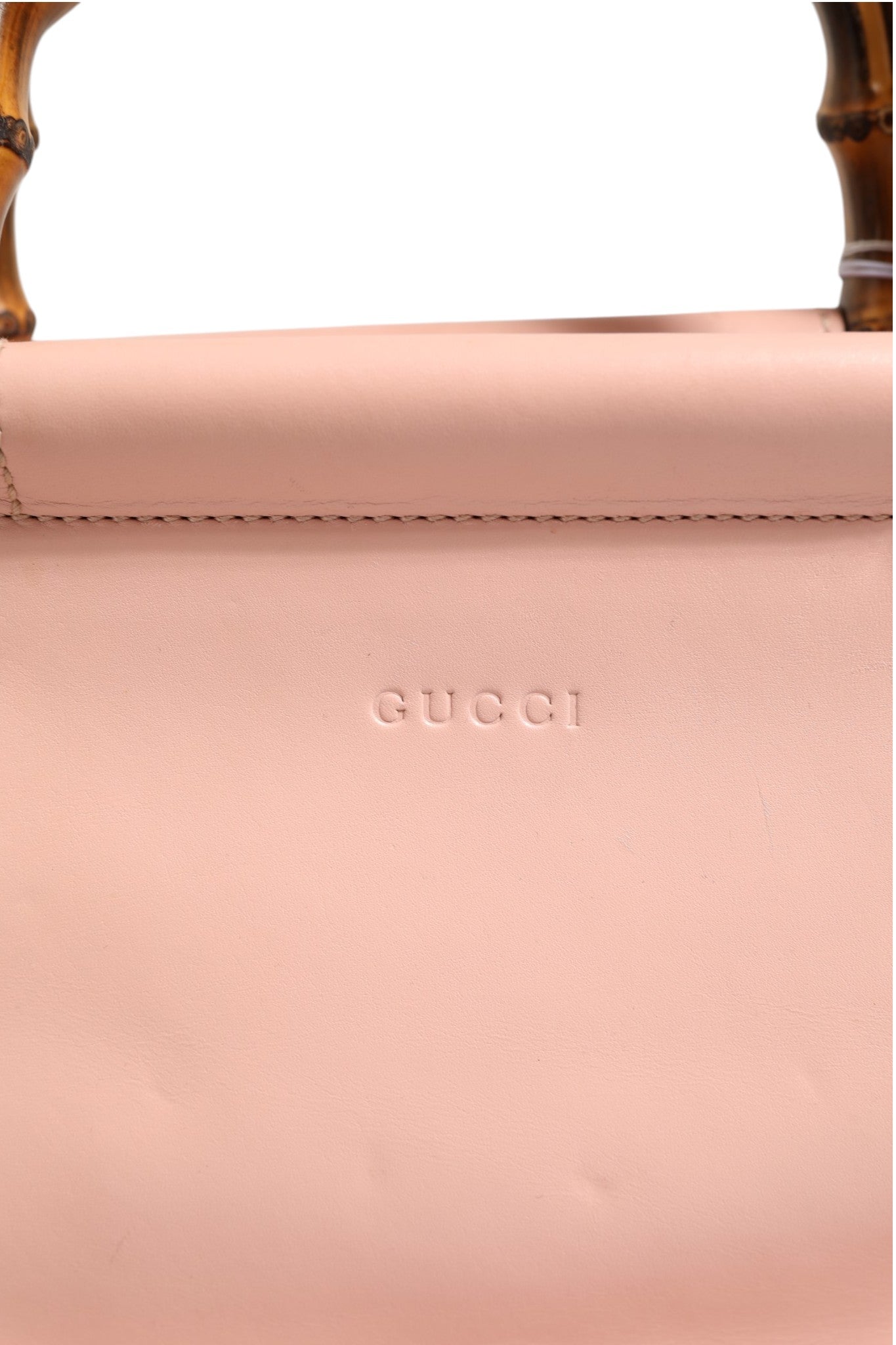 Gucci Pink And White Calfskin Small Nymphaea Top Handle Women's Bag (Authentic Pre-Loved)