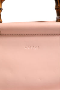 Gucci Pink And White Calfskin Small Nymphaea Top Handle Women's Bag (Authentic Pre-Loved)