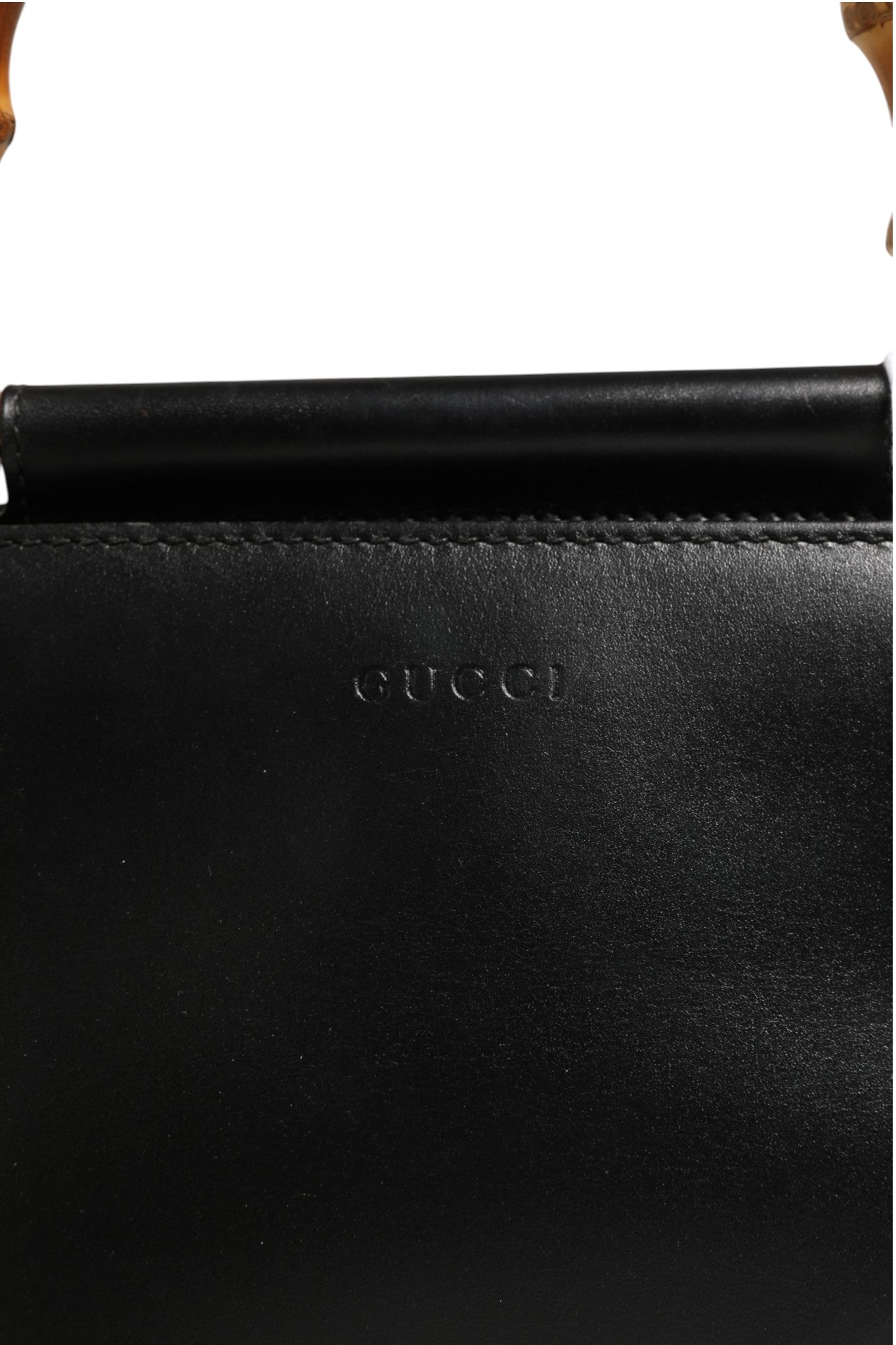 Gucci Nymphaea Bamboo Top Handle Leather Women's Bag (Authentic Pre-Loved)
