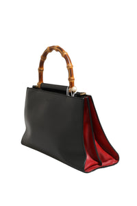Gucci Nymphaea Bamboo Top Handle Leather Women's Bag (Authentic Pre-Loved)