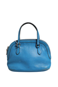 Gucci Blue Leather Dome Women's Handbag (Authentic Pre-Loved)