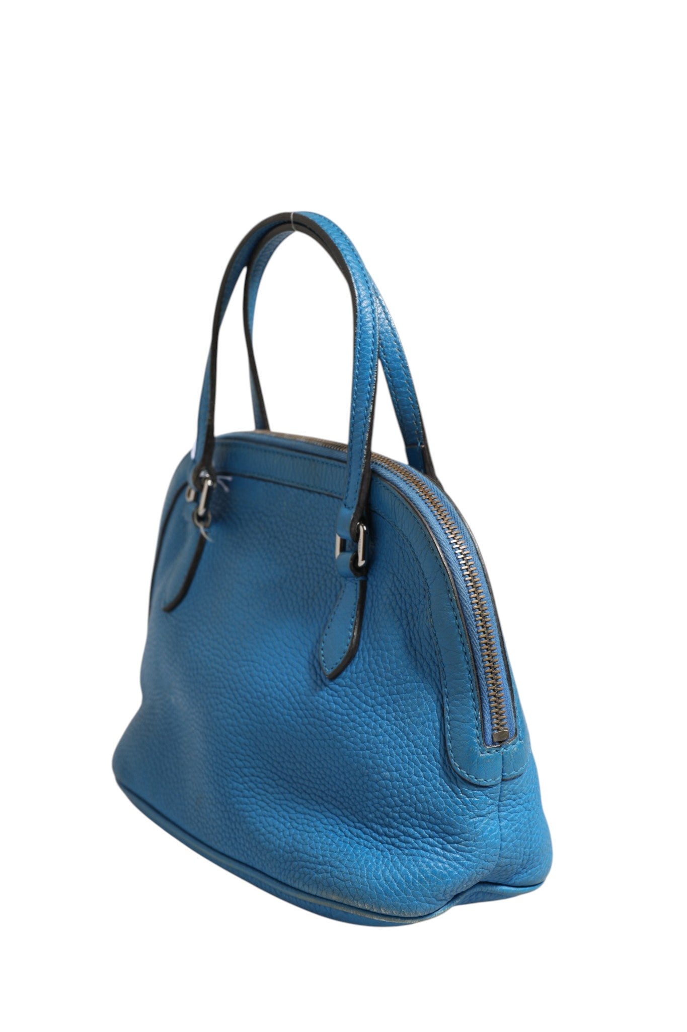 Gucci Blue Leather Dome Women's Handbag (Authentic Pre-Loved)