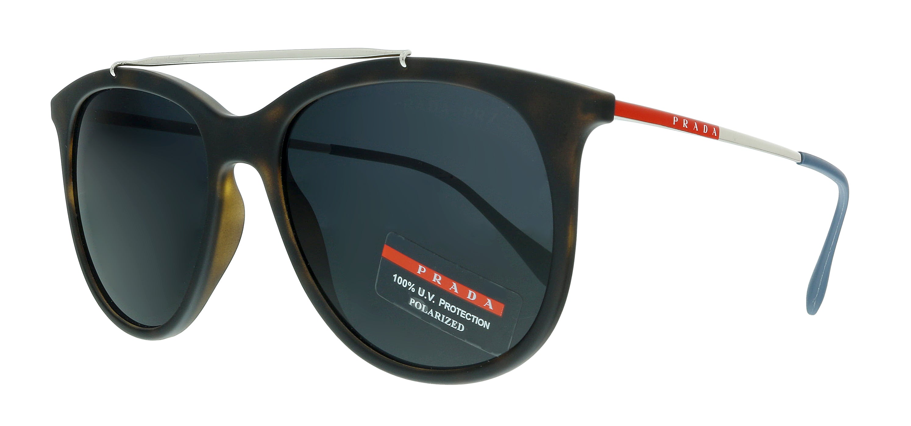 Prada 0PS 02TS U61144 Lifestyle Brown Round Sunglasses
