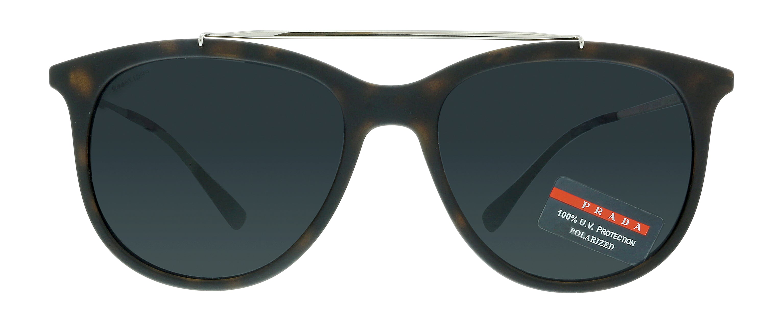 Prada 0PS 02TS U61144 Lifestyle Brown Round Sunglasses