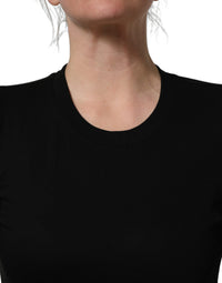 Dolce & Gabbana Black Long Sleeves Crew Neck Pullover Women's Sweater