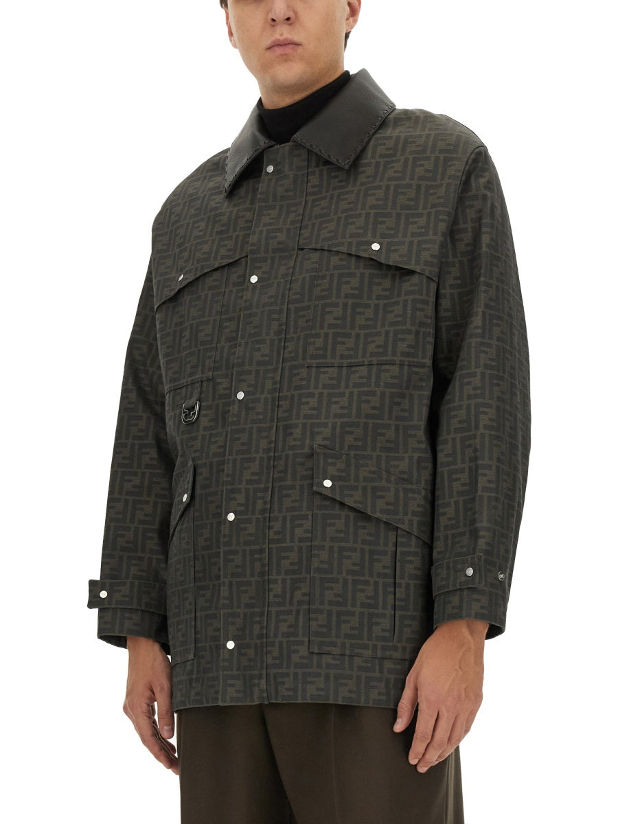 FENDI Fendi Men Blouson In Jacquard "Ff"