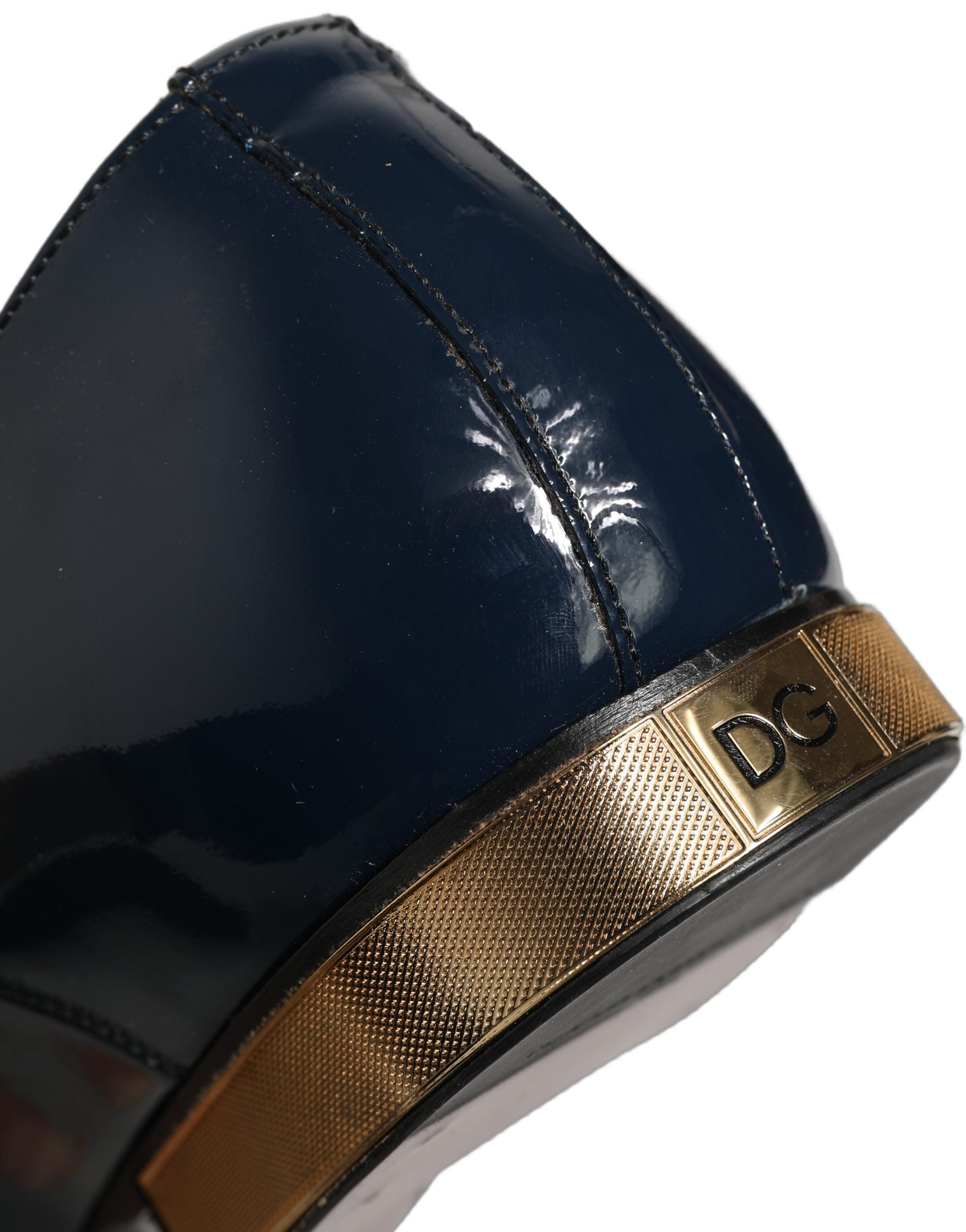 Dolce & Gabbana Dolce & Gabbana Blue Embellished Men Derby Dress Formal Men's Shoes