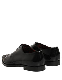 Dolce & Gabbana Dolce & Gabbana Black Embellished Derby Dress Formal Men's Shoes