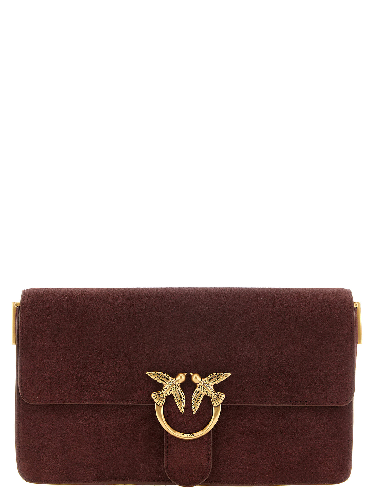 Pinko Women Classic Burgundy 'Love One Slouchy' Shoulder Bag