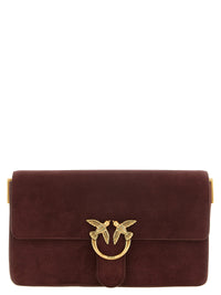 Pinko Women Classic Burgundy 'Love One Slouchy' Shoulder Bag