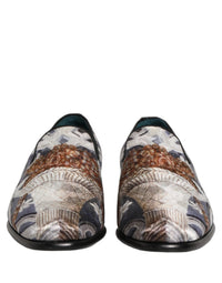 Dolce & Gabbana Multicolor Floral Tapestry Embroidery Loafer Men's Shoes