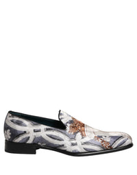 Dolce & Gabbana Multicolor Floral Tapestry Embroidery Loafer Men's Shoes