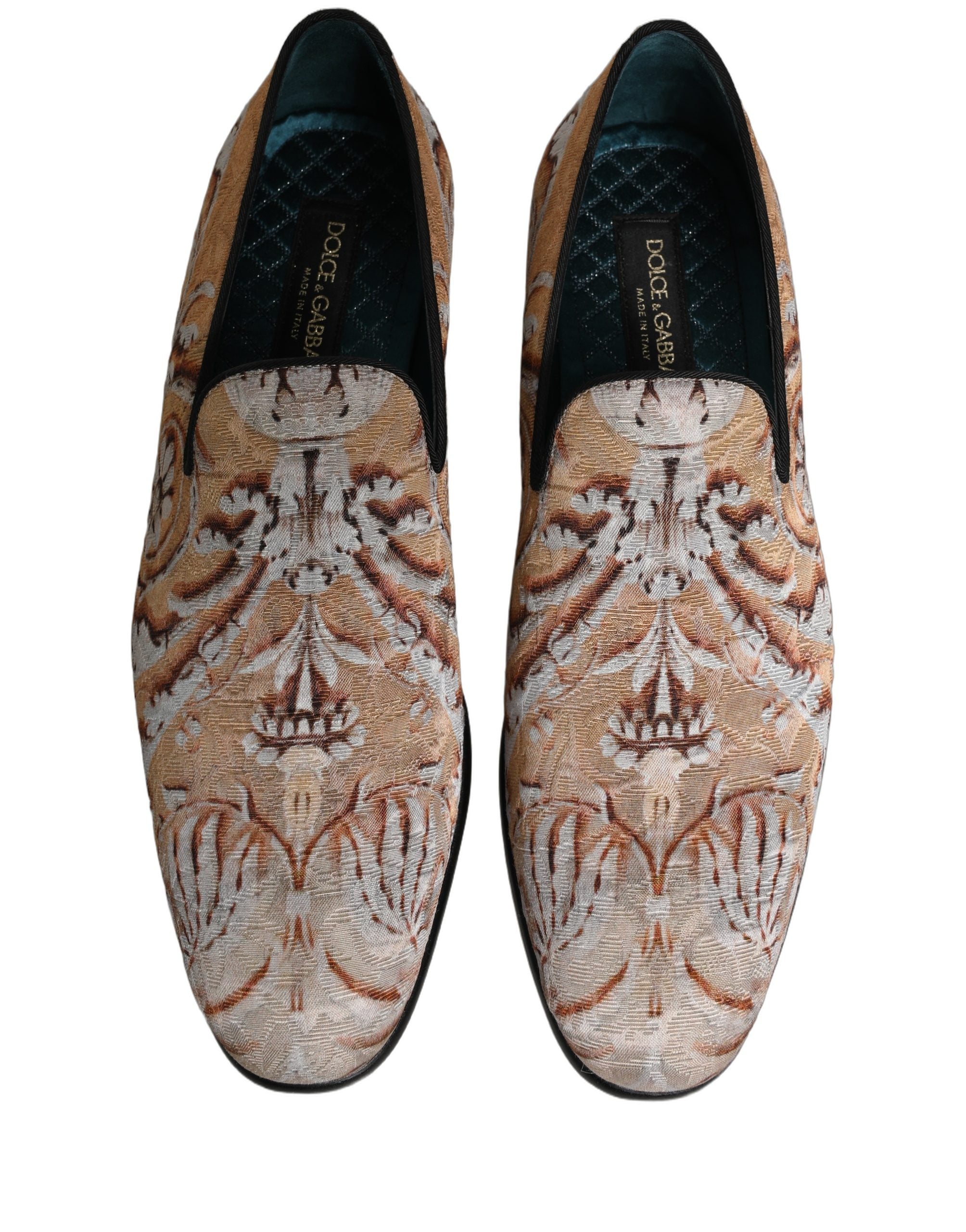 Dolce & Gabbana Beige Brocade Men Slip On Dress Loafers Men's Shoes Bluefly Dolce & Gabbana Beige Brocade Men Slip On Dress Loafers Men's Shoes Bluefly