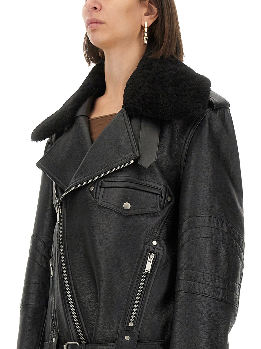 Saint Laurent Women Leather Biker Jacket